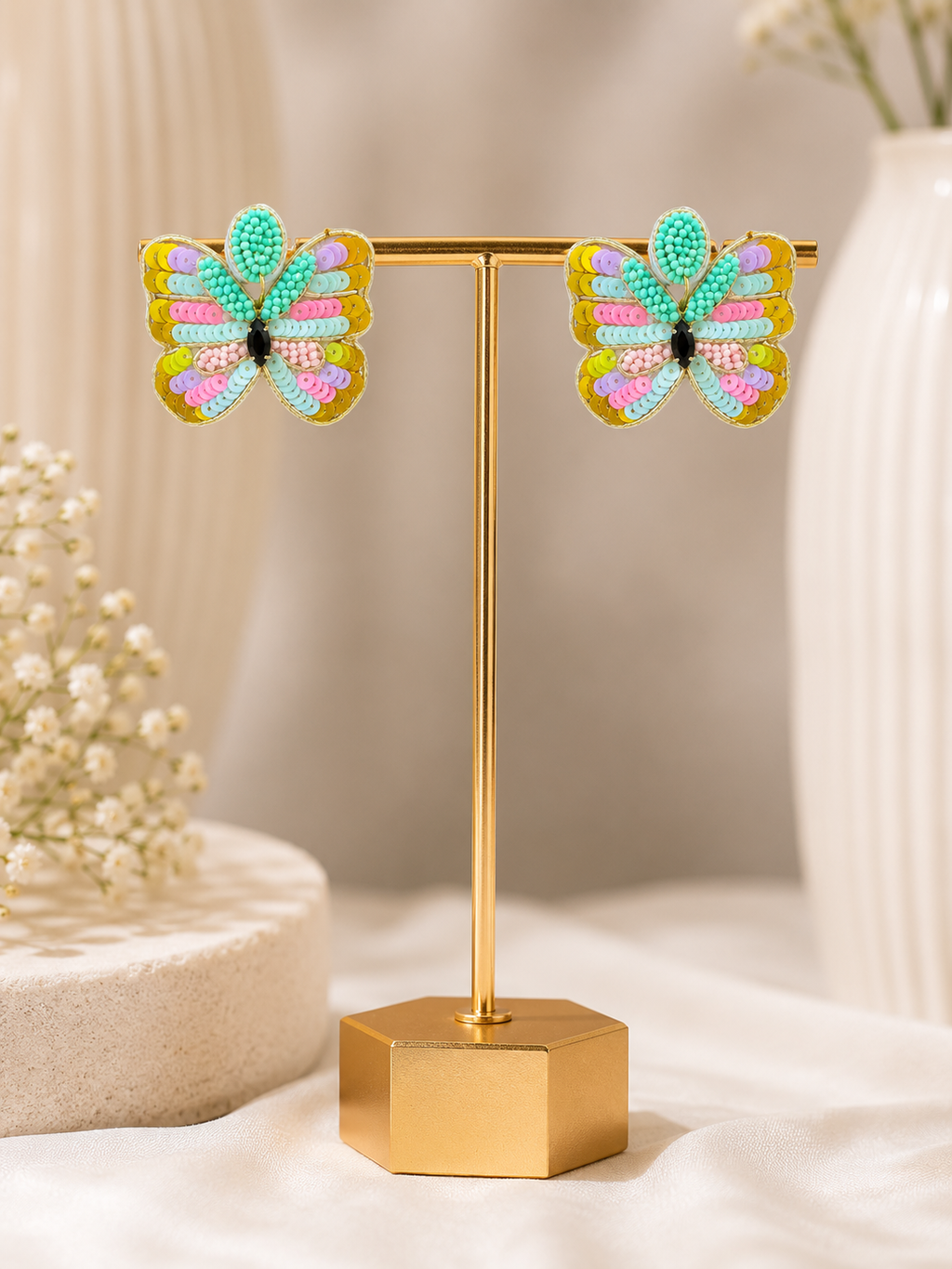 Butterfly Bloom Handcrafted Earrings