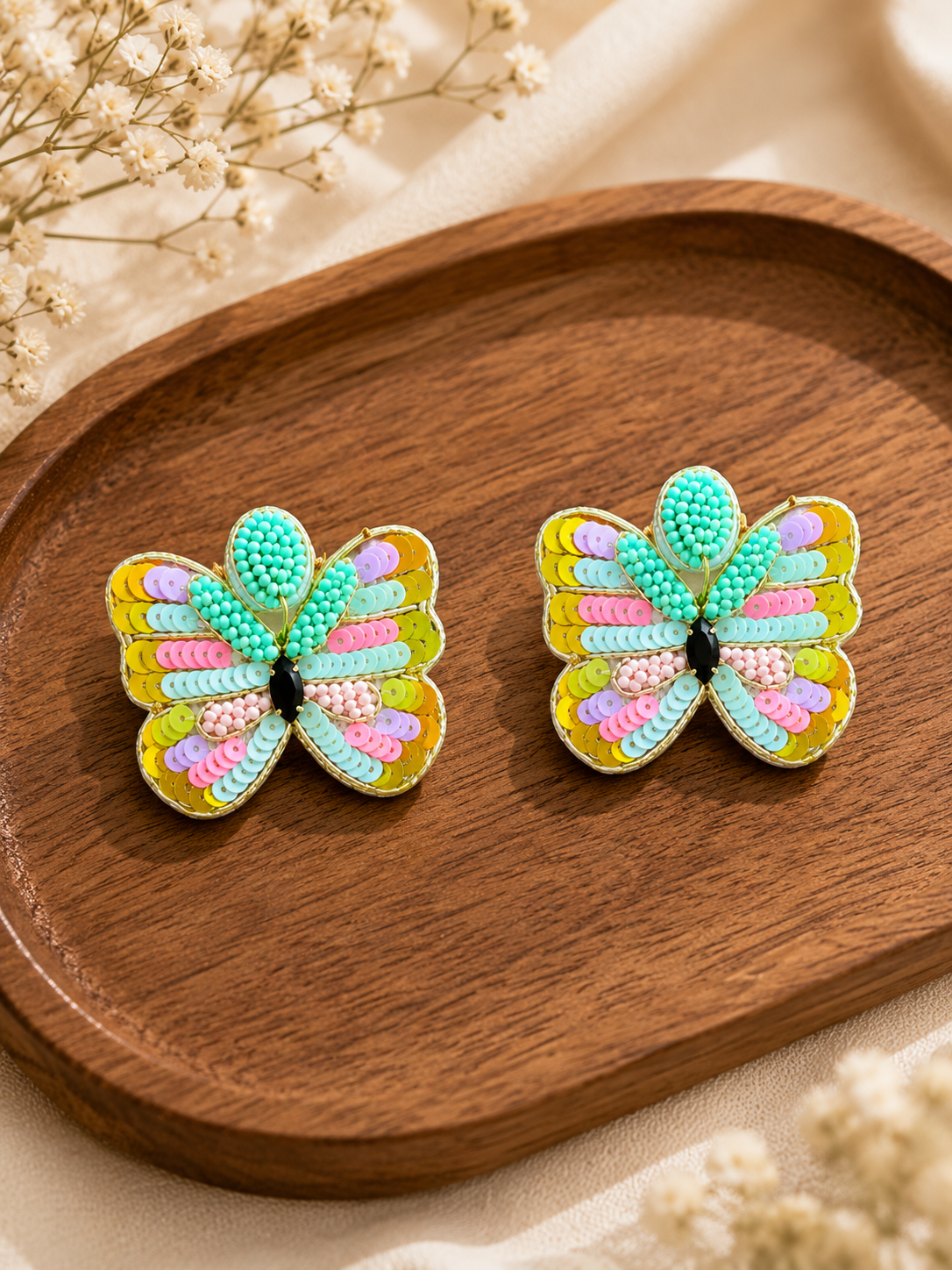 Butterfly Bloom Handcrafted Earrings